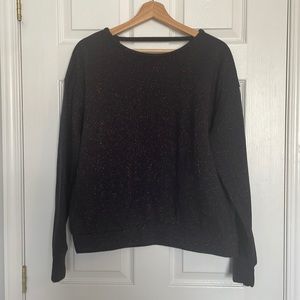 Lord & Taylor metallic speckled sweatshirt